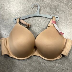 NWT Cacique Boost Plunge 46C Nude